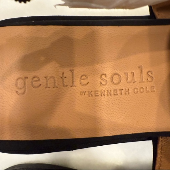 Kenneth Cole Gentle Souls Raffia Sling Back Loafer Black Sz 9.5 NIB - Picture 10 of 15